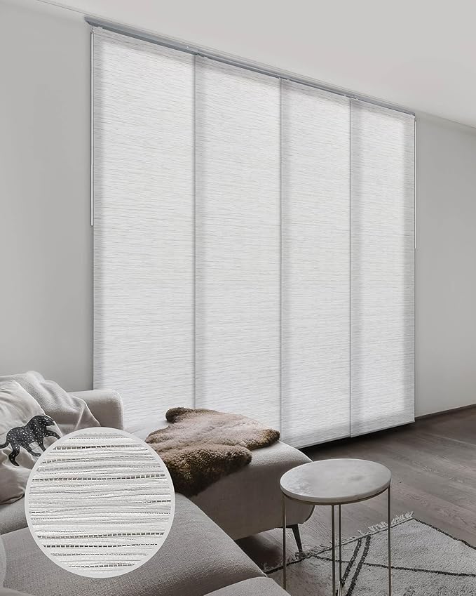 GoDear Design Adjustable Sliding Panel Track Blinds, Vertical Blinds, Room
