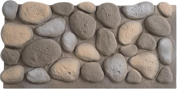 1 Pack PU Faux Stone Panel 47"w x 23.23"h x 2"d Stone Veneer