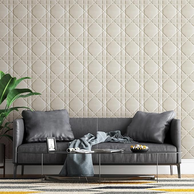Velvet 3D wall Panels for Interior wall Decor Peel and Stick, Soundproof