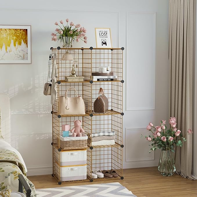 C&AHOME Wire Cube Storage, 8