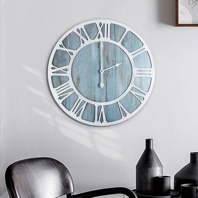 1st owned Wall Clocks for Living Room Decor, Round Silent Non Ticking, Modern