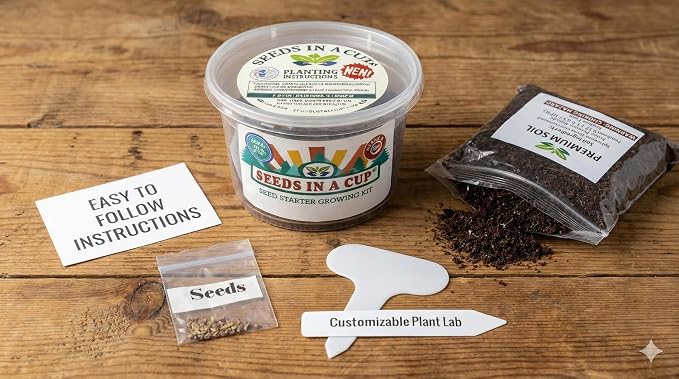 Tree Grow Kit | Easy to use | Educational | Memorial Gift | Plant It for The Planet | Grow Your Own Tree |Wide Selection to Choose from (Hibiscus)