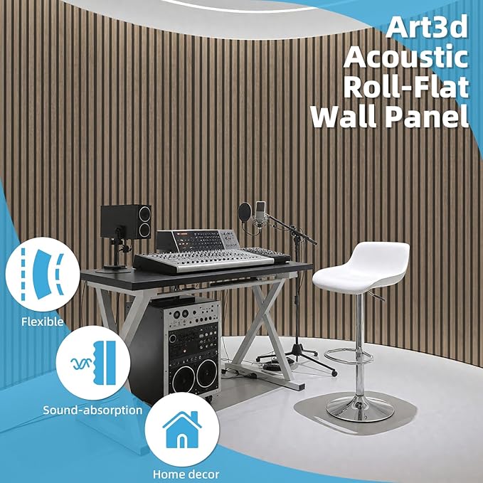 Art3d 1-Pack Acoustic Wood Slat Wall Panel