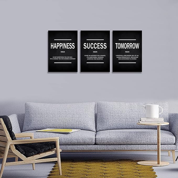 KAWAHONE Success Quotes Wall Art, Motivational Entrepreneur Tomorrow Poster
