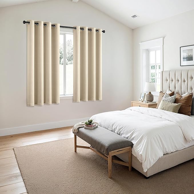 MIULEE Blackout Curtains for Bedroom Living Room 2 Panels, Thermal Insulated