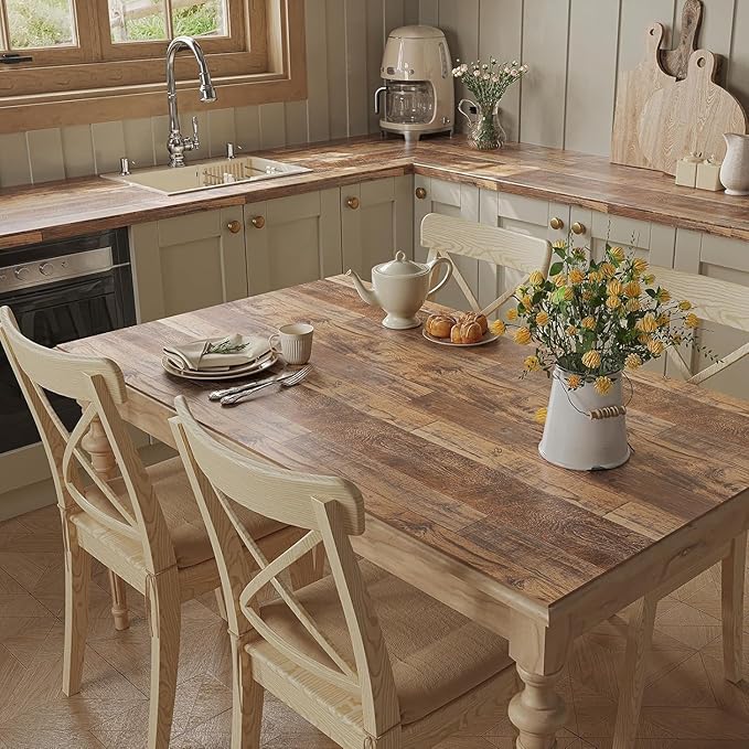 TANONE Wood Contact Paper Kitchen Peel and Stick Wallpaper, Self Adhesive
