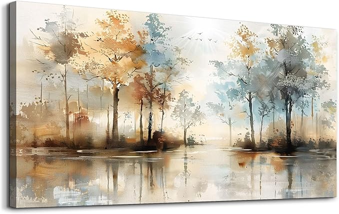 Lapremoly Boho Wall Decor For Living Room Framed Wall Art for Bedroom Abstract