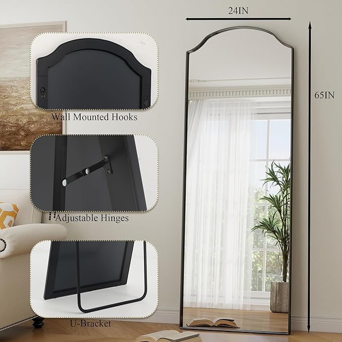 Arched Full Length Mirror Full Body Mirrors