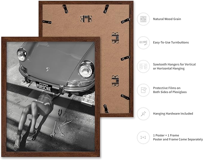 Poster Master Woman Under Classic Car Poster