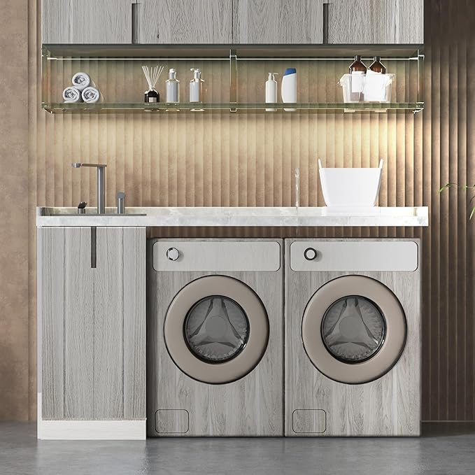 Light Wood Contact Paper for Cabinets Wood Grain Vinyl Wrap Grey Wood Wallpaper