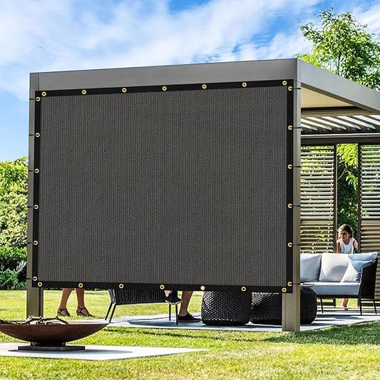 Artpuch Outdoor Pergola Shade Cover 13x19 FT Sun Shade Cloth with Grommets Dark Grey 90% UV Protection Canopy Patio Privacy Screen (Customized Available)