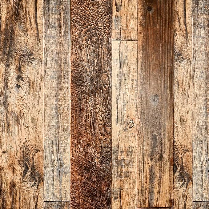 TANONE Wood Contact Paper Kitchen Peel and Stick Wallpaper, Self Adhesive