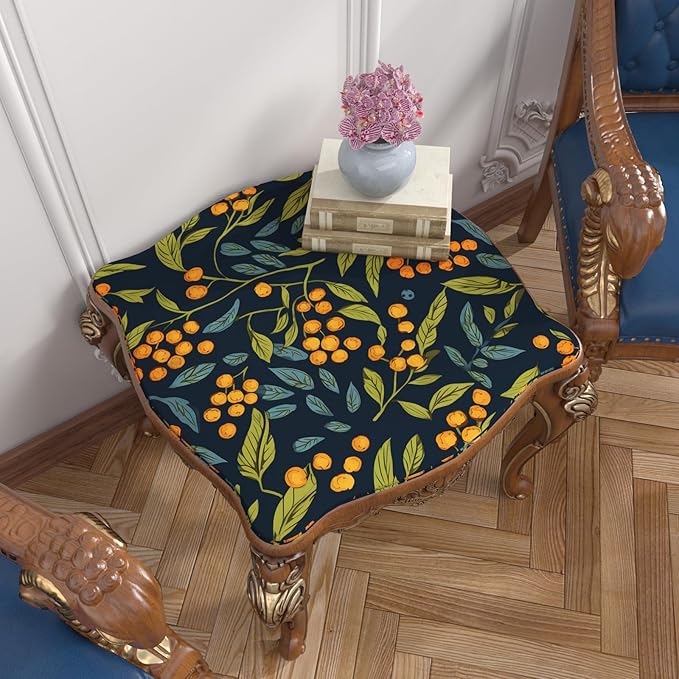 BOKEBEVE Blue Orange Green Wallpaper Peel and Stick Boho Leaves Floral Contact
