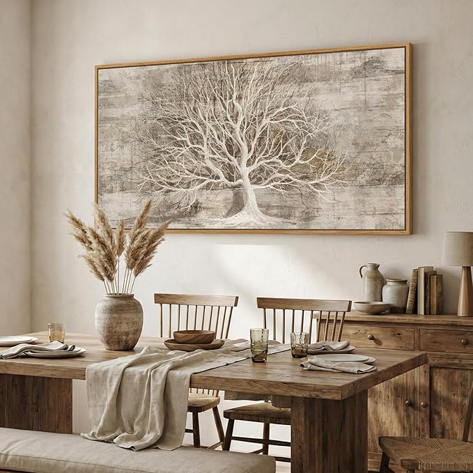 Large Framed Tree of Life Wall Art