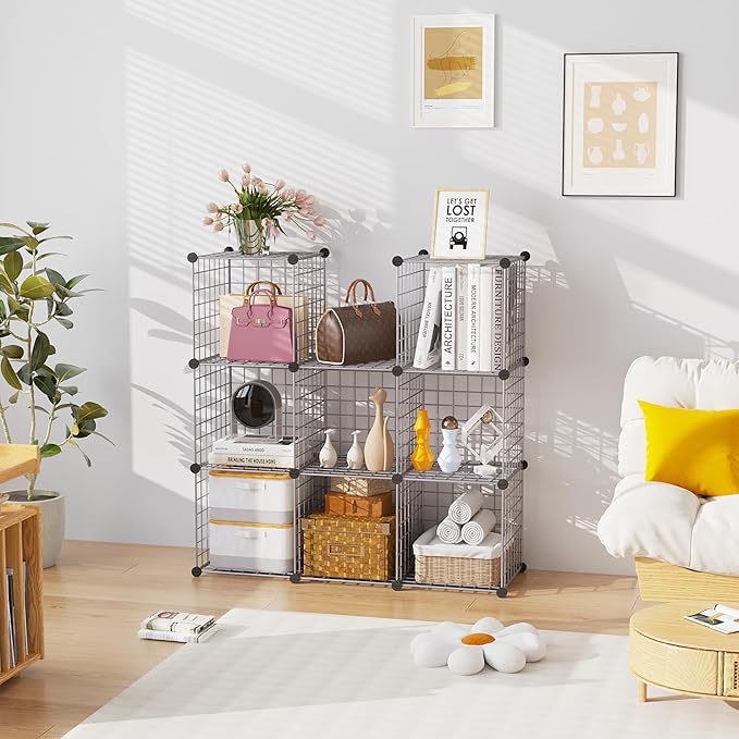 C&AHOME Wire Cube Storage, 9
