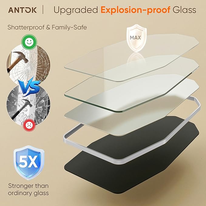 Antok Full Length Mirror, Free Standing Wall Mounted or Leaning Full Body Mirror