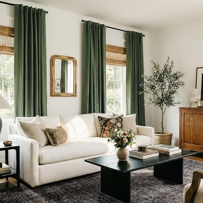 100% Blackout Shield Linen Blackout Curtains
