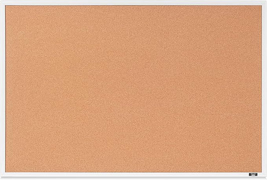 Mr. Pen- White Frame Cork Bulletin Board, Office Wall Cork Board