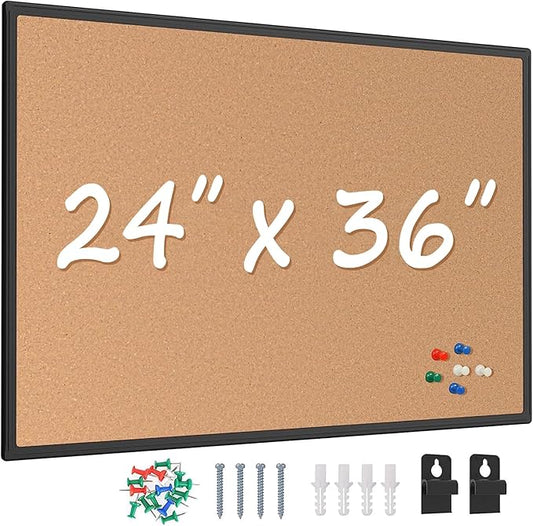 Cork Board Bulletin Board 24 x 36, Office Board