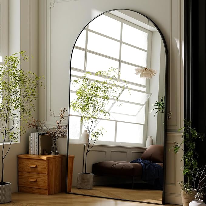 GLSLAND 72"x44" Arched Full Length Mirror – Oversized Full Body Floor Mirror