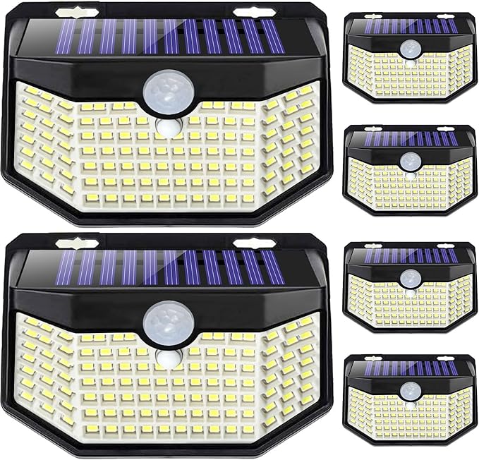 HMCITY 120 LED Outdoor Solar Lights