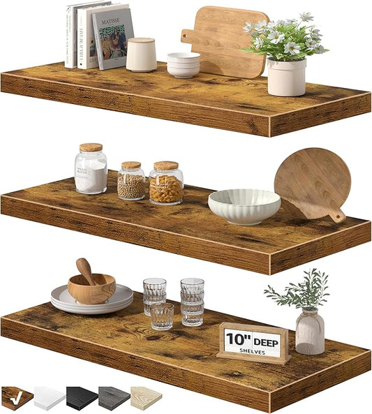 QEEIG 10" Deep Floating Shelves