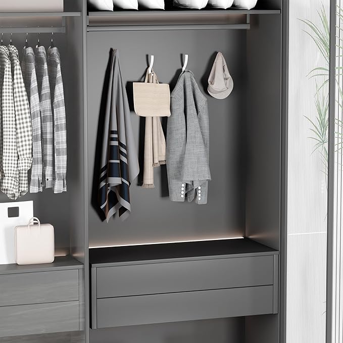 saffruff Wall Mount Coat Hooks, Heavy Duty Metal Hooks