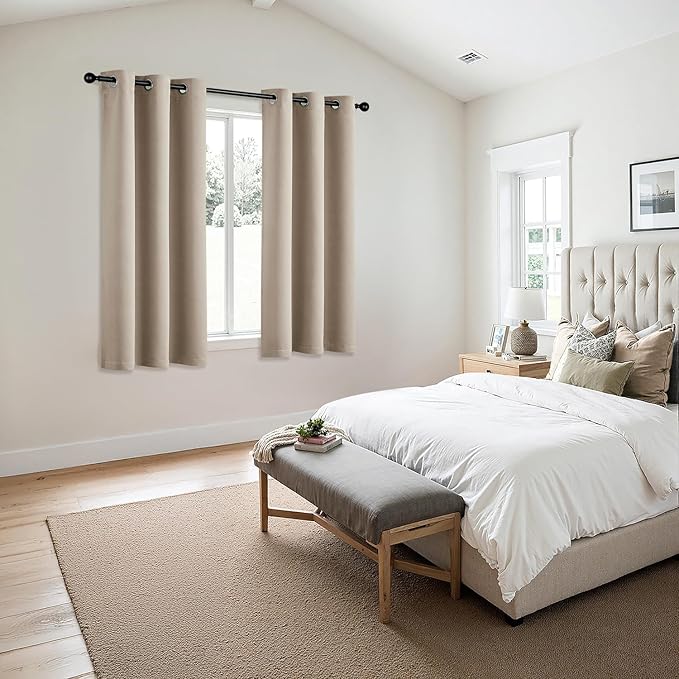 MIULEE Blackout Curtains for Bedroom Living Room 2 Panels, Thermal Insulated