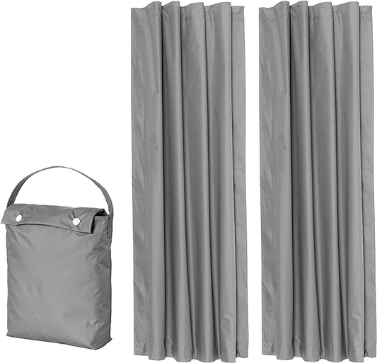 Amazon Basics Portable Energy Saving Noise Reducing Blackout Curtain Shade
