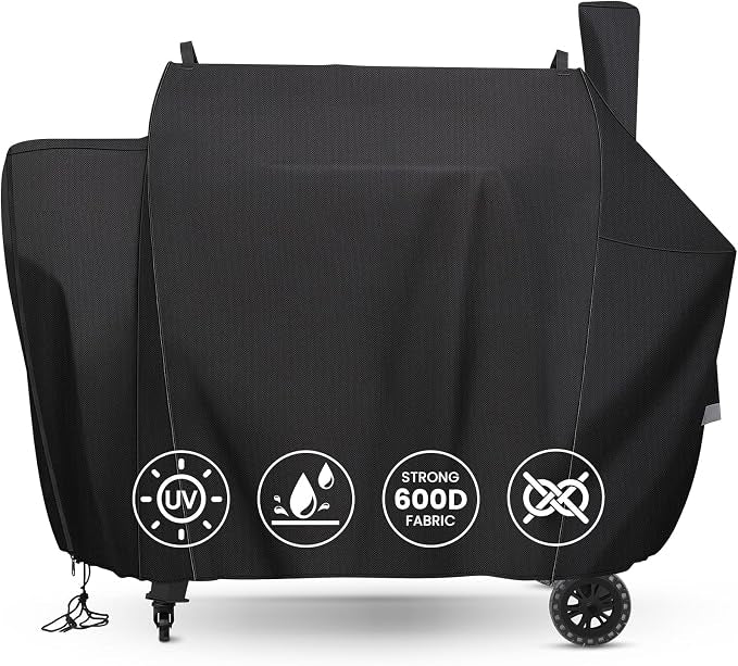 QuliMetal Grill Cover for Pit Boss Competition Series 1600, Pro Series 1600 Elite Wood Pellet Grill, PB1600CS, PB1600PS2, PB1600PSE, 600D Heavy Duty Waterproof Fade Resistant Pit Boss 1600 Grill Cover