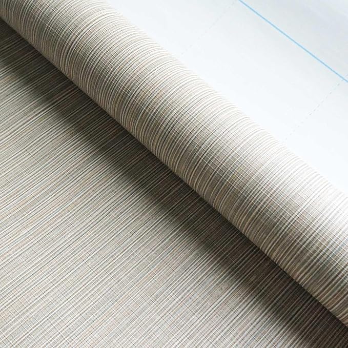 YXTII 20.8" x 393.7" Grasscloth Peel and Stick Wallpaper, Textured Wallpaper