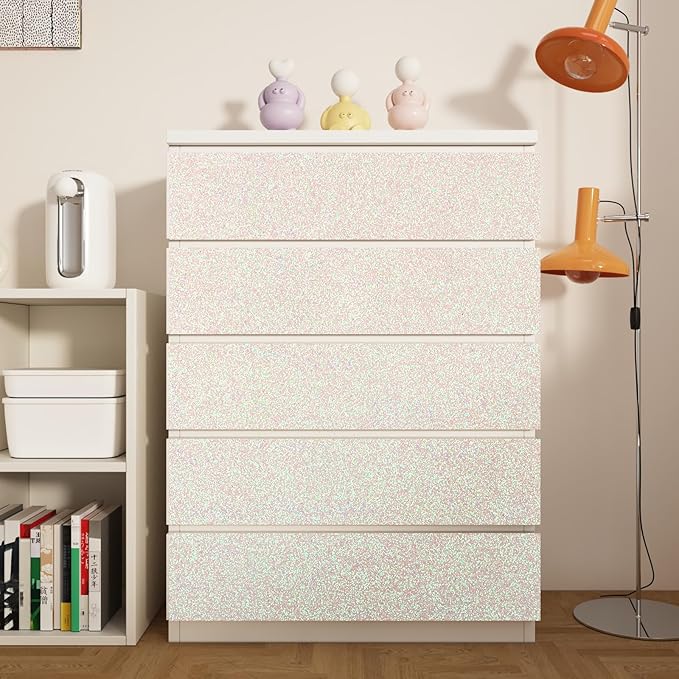 CRE8TIVE Off-White Glitter Wallpaper Border Peel and Stick Wall Border Glitter