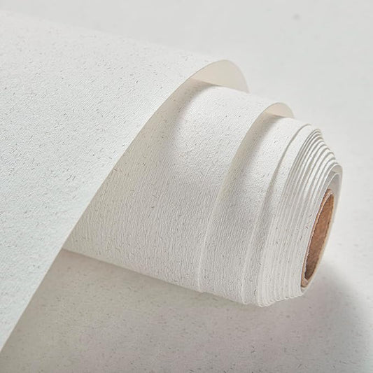 Natural White Wallpaper Grasscloth Textured Peel and Stick Wall