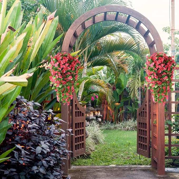 ZFProcess Artificial Fake Hanging Flowers Plants