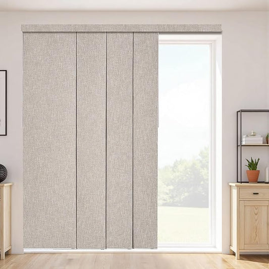 VEVOR Panel Track Blinds, Extendable Track from 45.8 in to 86 in W, Trimmable