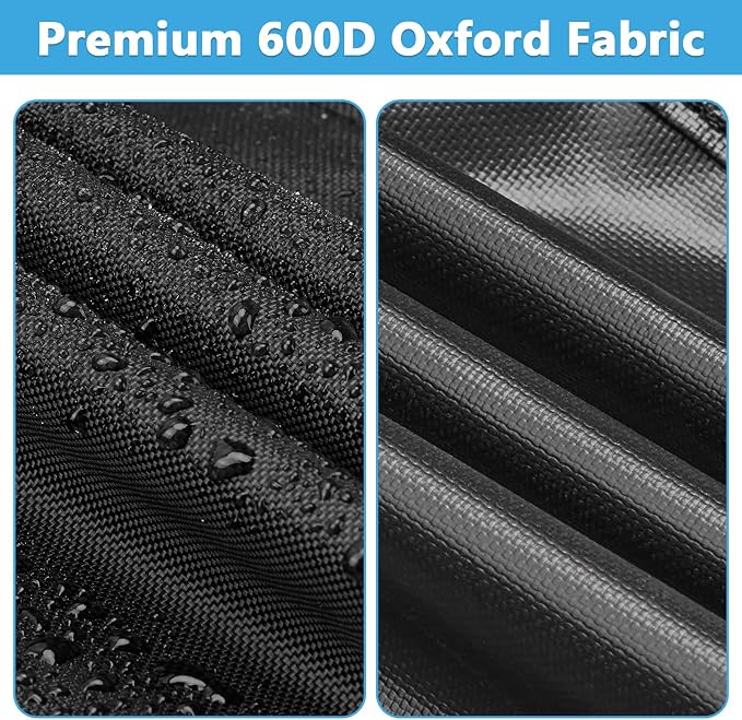 Heavy Duty Waterproof Gas Grill Cover, 76 inch Flat Top Griddle Cover for Weber Char-Broil Nexgrill More,4-6 Burner Grill Cover for Most 75 in Smoker，76"x 26"x36"