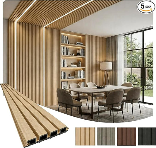 From Plain to Beautiful in Hours WPC Exterior Wall Slat Panels Waterproof