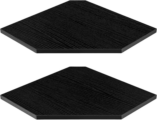 Corner Shelves 2-Pack for Bathroom & Kitchen, Space-Saving Floating Corner Wall