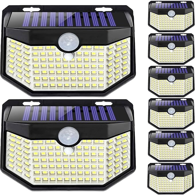 HMCITY 120 LED Outdoor Solar Lights