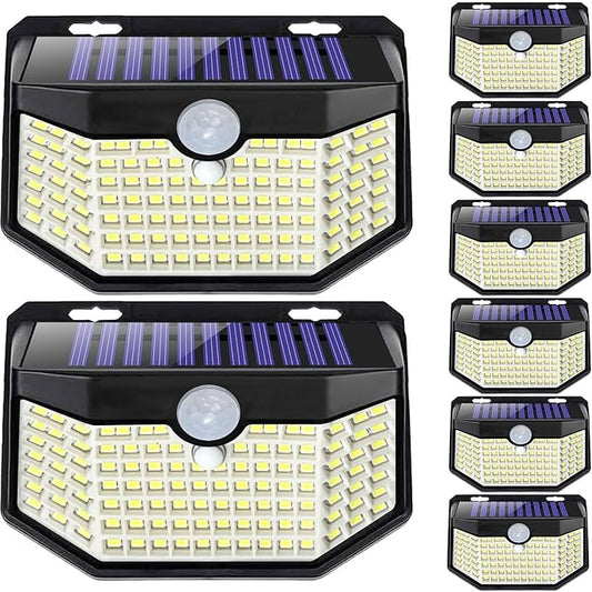 HMCITY 120 LED Outdoor Solar Lights