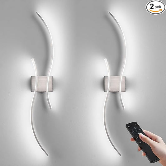 Battery Operated Wall Sconces Set of Two