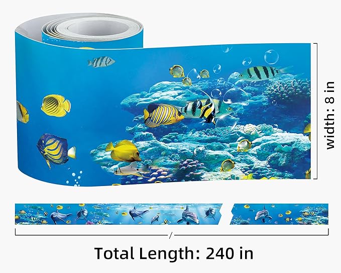 FLFK Peel and Stick Wallpaper Border Wall Decals
