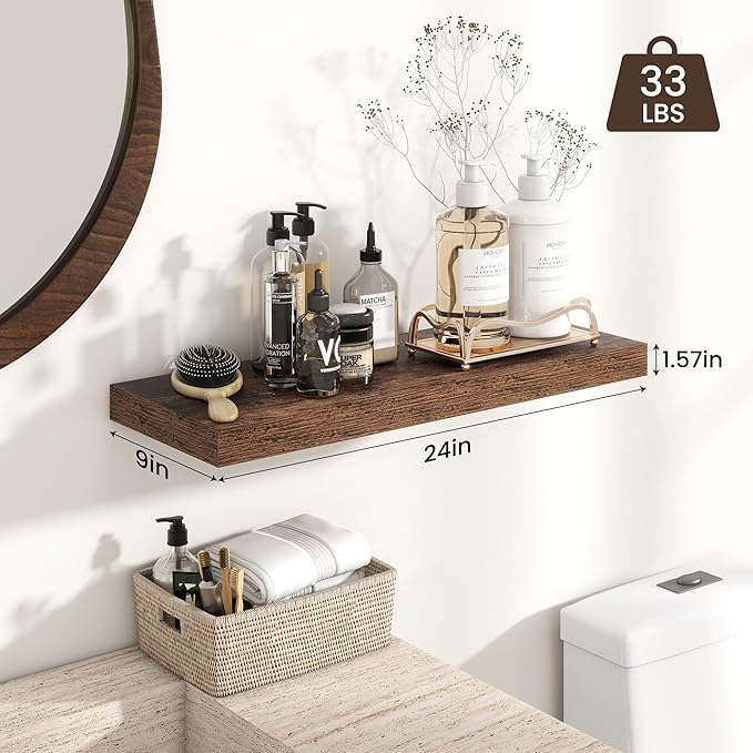 Heimlove 24 inch Floating Shelves