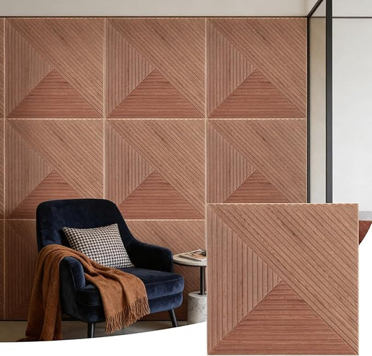 6 PCS Acoustical Wall Panels，23.6 x 23.6 Inch Self-adhesive Sound Absorbing