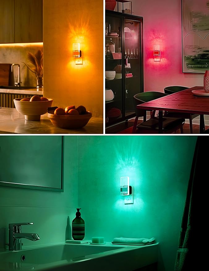 L LOHAS LED Night Lights Plug Into Wall, Color Changing Night Light