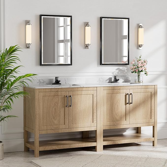 Black Bathroom Mirror, Anti-Rust Black Framed Mirror