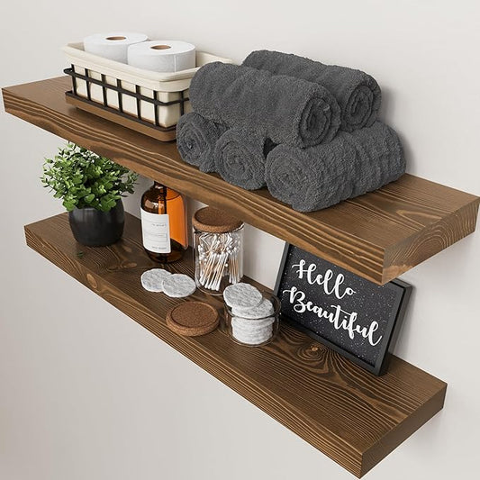 BAOBAB WORKSHOP Wood Floating Shelves