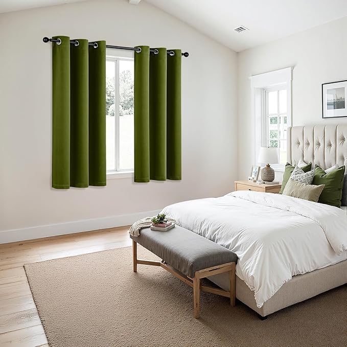 MIULEE Blackout Curtains for Bedroom Living Room 2 Panels, Thermal Insulated