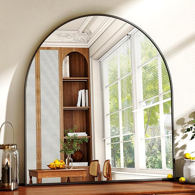 XRAMFY 31"x32" Arched Wall Mirror