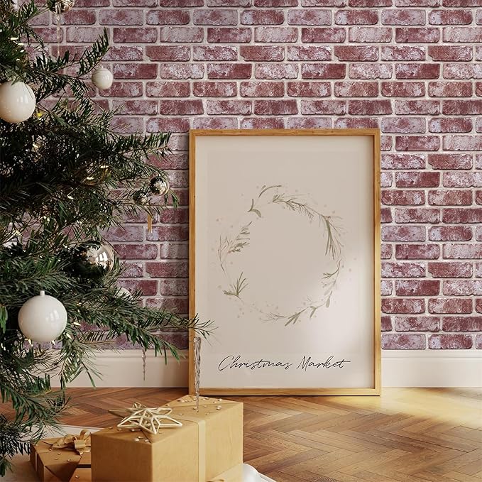 COMSTICKC 3D Faux Brick Wall Panels Peel and Stick Wall Covering, Not Real Brick